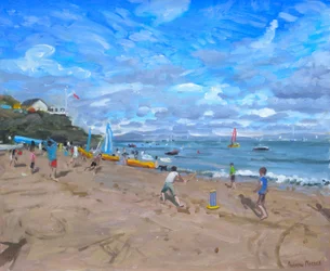 Strandkricket, Abersoch, 2013